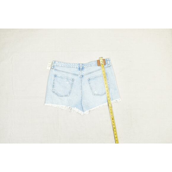 NEW AEROPOSTALE Women's Blue Distressed Mom Shorts Regular Size 14 - Picture 6 of 8